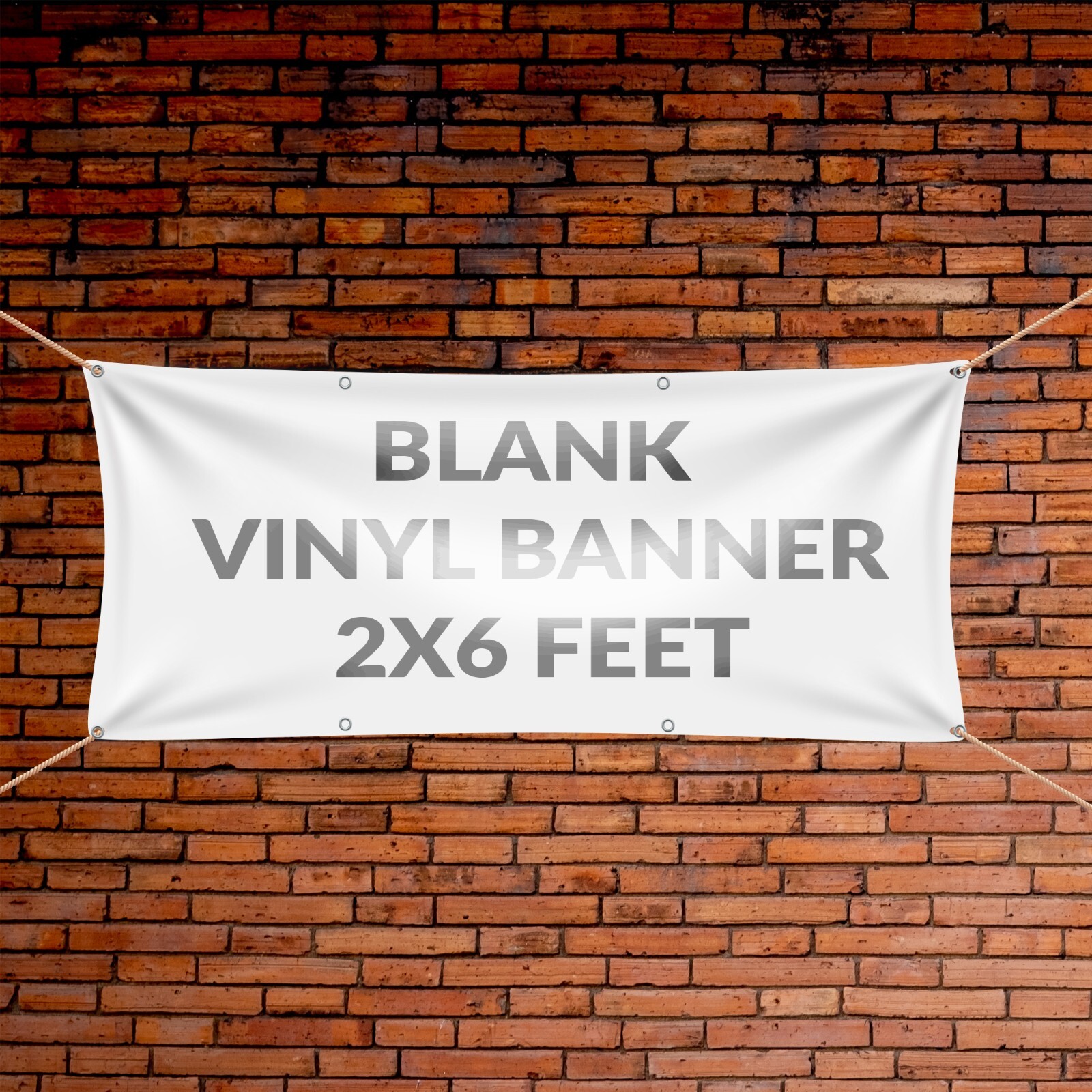 VictoryStore 2×6 Feet Blank Banner – 10oz Blank Vinyl Banner with Grommets