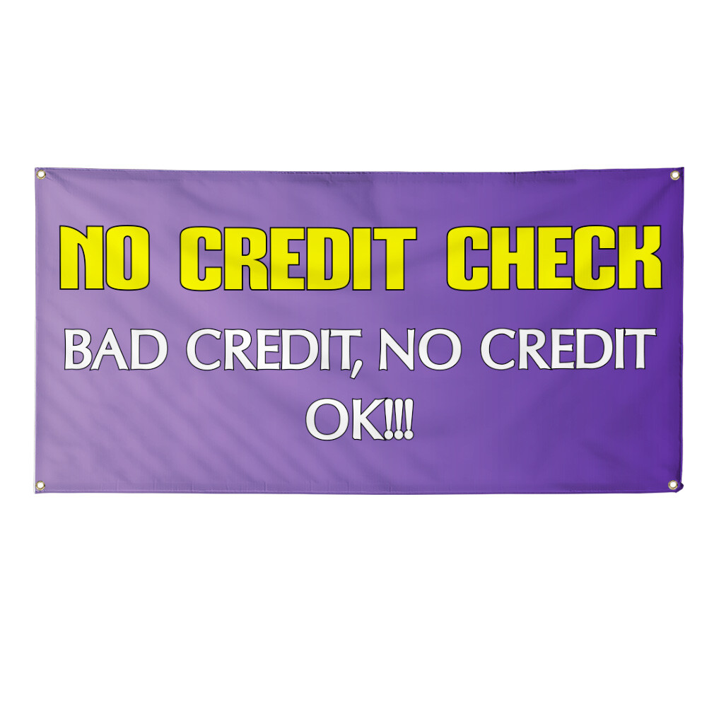 Vinyl Banner Multiple Sizes No Credit Check!! Advertising Printing Business