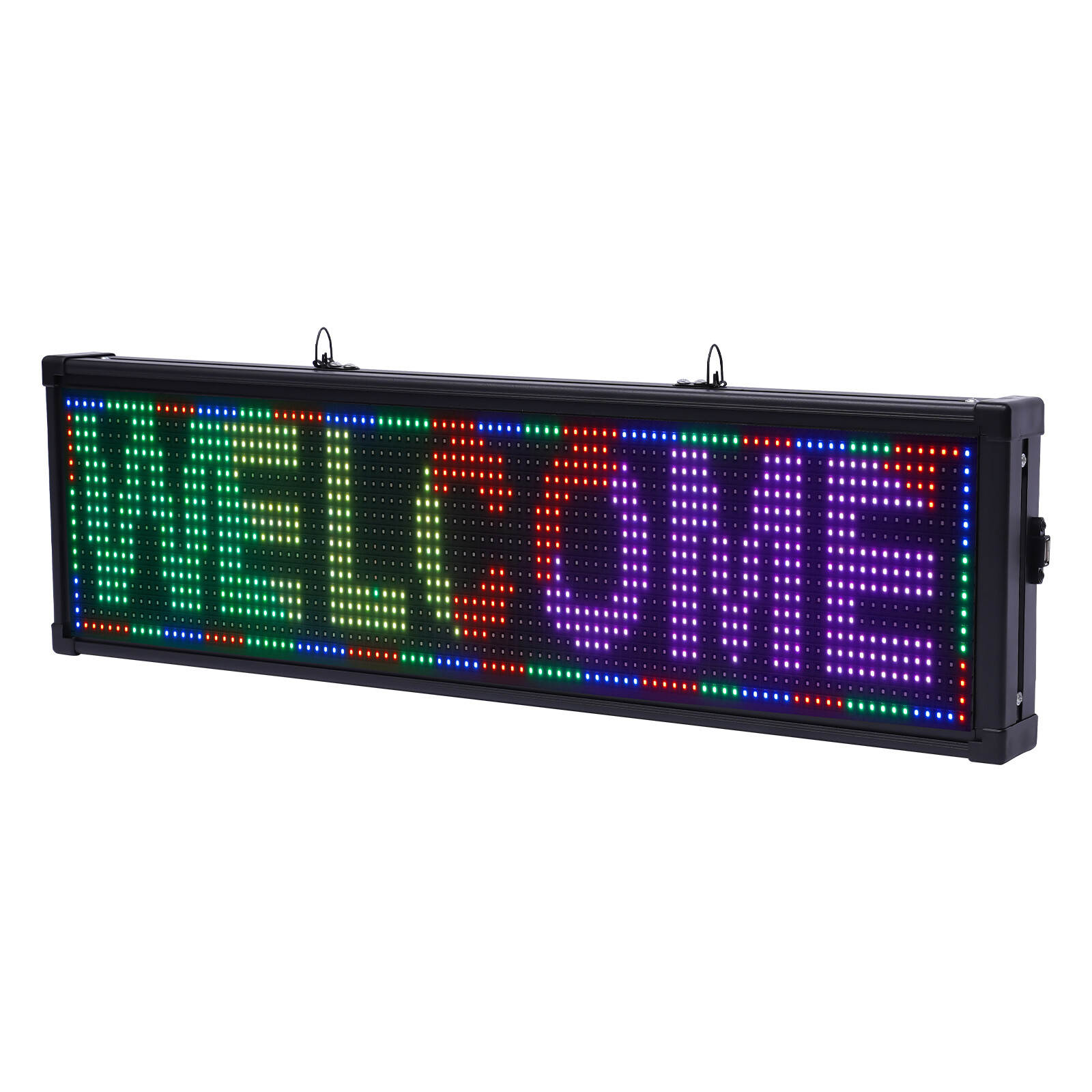 26″X8″LED Scrolling Sign Message Board Full Color RGB Programmable Exterior Sign